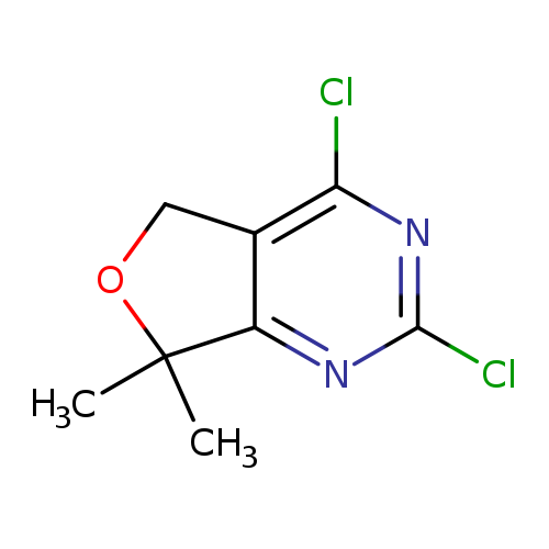 Clc1nc(Cl)c2c(n1)C(C)(C)OC2