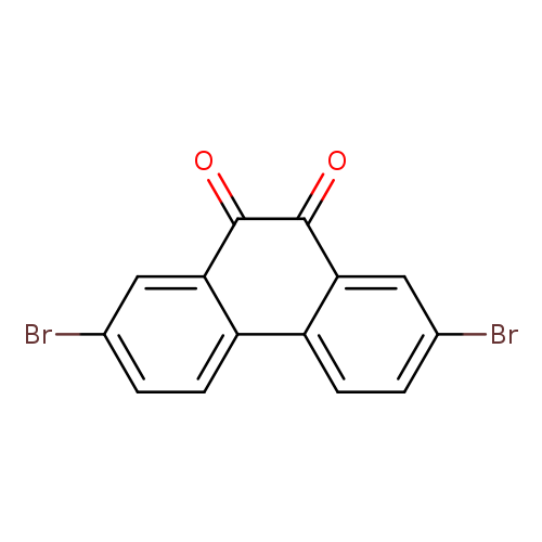 Brc1ccc2c(c1)C(=O)C(=O)c1c2ccc(c1)Br