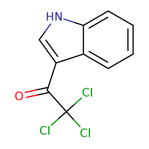 O=C(C(Cl)(Cl)Cl)c1c[nH]c2c1cccc2