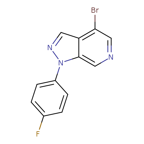 Fc1ccc(cc1)n1ncc2c1cncc2Br