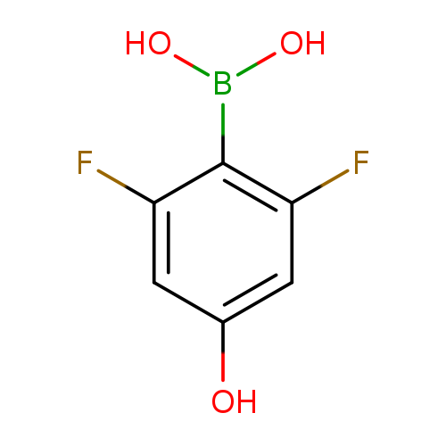 Oc1cc(F)c(c(c1)F)B(O)O