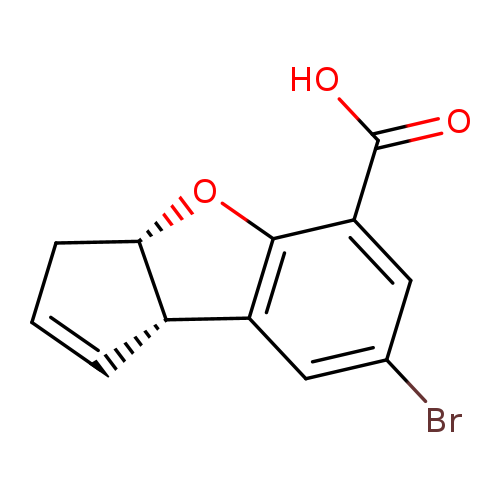 Brc1cc2[C@@H]3C=CC[C@@H]3Oc2c(c1)C(=O)O