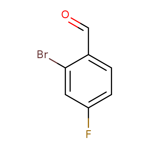 O=Cc1ccc(cc1Br)F