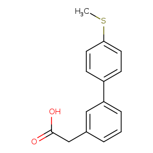CSc1ccc(cc1)c1cccc(c1)CC(=O)O