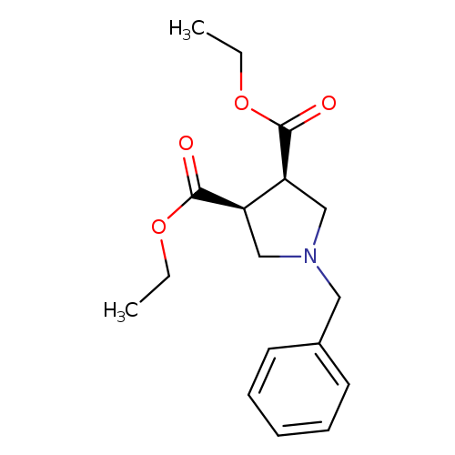 CCOC(=O)[C@@H]1CN(C[C@@H]1C(=O)OCC)Cc1ccccc1