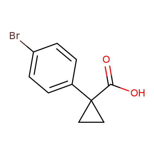 OC(=O)C1(CC1)c1ccc(cc1)Br