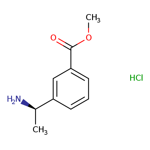 COC(=O)c1cccc(c1)[C@H](N)C.Cl