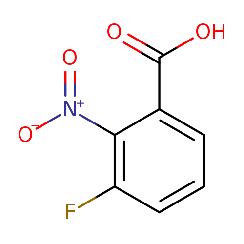 [O-][N+](=O)c1c(F)cccc1C(=O)O