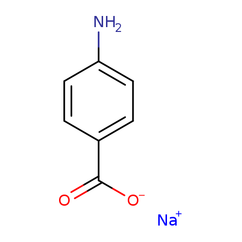 [O-]C(=O)c1ccc(cc1)N.[Na+]