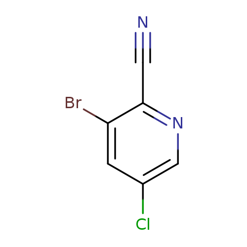 N#Cc1ncc(cc1Br)Cl