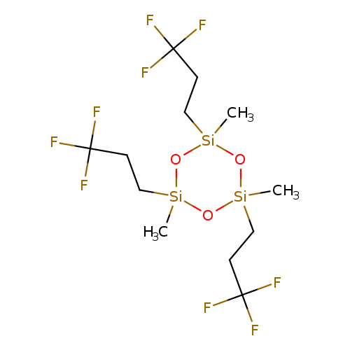 FC(CC[Si]1(C)O[Si](C)(CCC(F)(F)F)O[Si](O1)(C)CCC(F)(F)F)(F)F