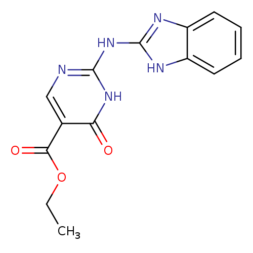 CCOC(=O)c1cnc([nH]c1=O)Nc1nc2c([nH]1)cccc2