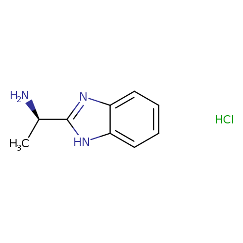 C[C@H](c1nc2c([nH]1)cccc2)N.Cl