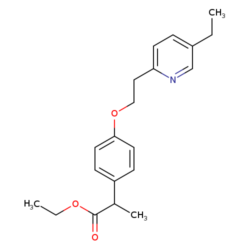 CCOC(=O)C(c1ccc(cc1)OCCc1ccc(cn1)CC)C