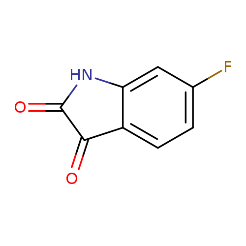 Fc1ccc2c(c1)NC(=O)C2=O