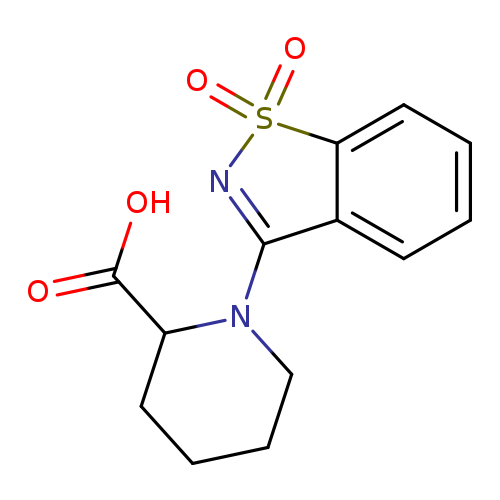 OC(=O)C1CCCCN1C1=NS(=O)(=O)c2c1cccc2