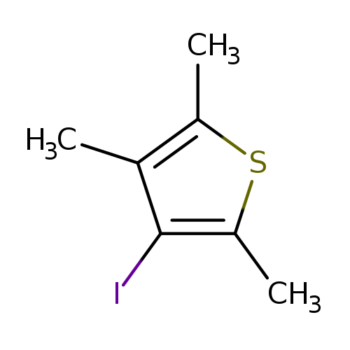 Cc1sc(c(c1I)C)C