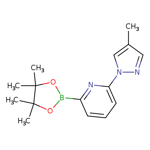 Cc1cnn(c1)c1cccc(n1)B1OC(C(O1)(C)C)(C)C