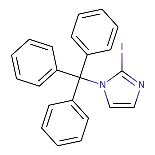 Ic1nccn1C(c1ccccc1)(c1ccccc1)c1ccccc1