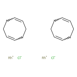 C1CC=CCCC=C1.C1CC=CCCC=C1.[Cl-].[Cl-].[Rh+].[Rh+]