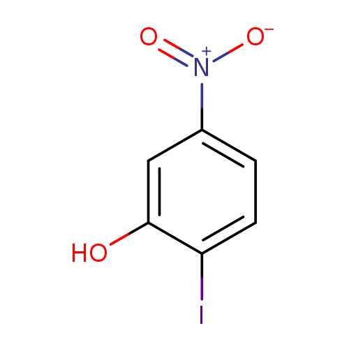 [O-][N+](=O)c1ccc(c(c1)O)I