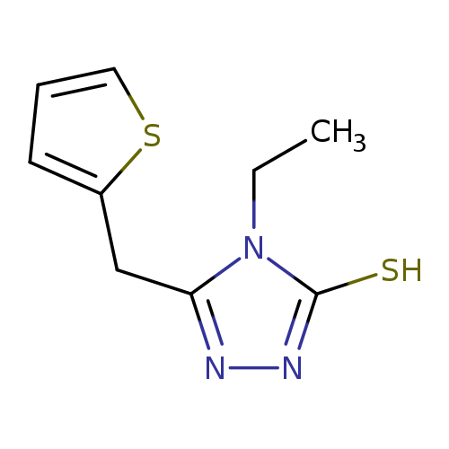 CCn1c(nnc1S)Cc1cccs1
