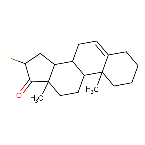 FC1CC2C(C1=O)(C)CCC1C2CC=C2C1(C)CCCC2