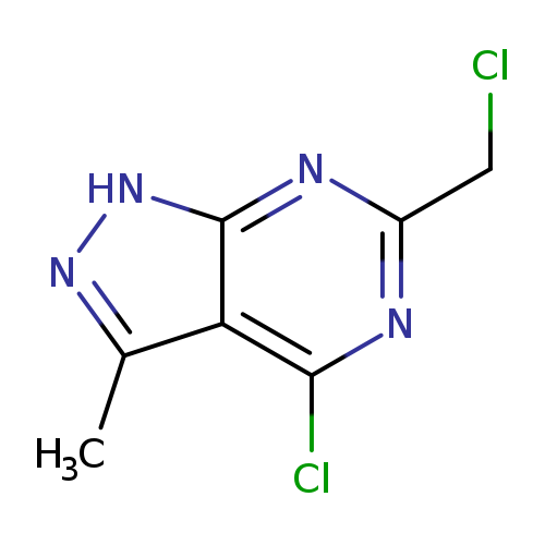 ClCc1nc(Cl)c2c(n1)[nH]nc2C