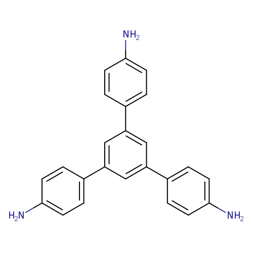 Nc1ccc(cc1)c1cc(cc(c1)c1ccc(cc1)N)c1ccc(cc1)N