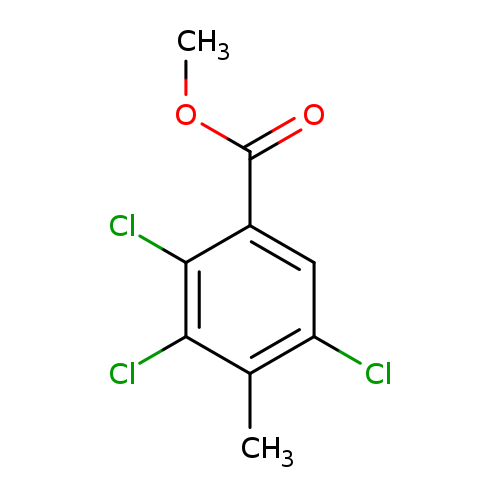 COC(=O)c1cc(Cl)c(c(c1Cl)Cl)C
