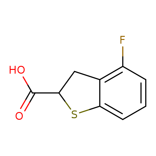 OC(=O)C1Sc2c(C1)c(F)ccc2