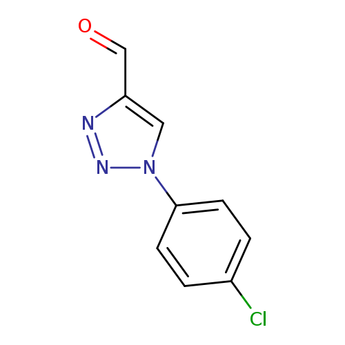 O=Cc1nnn(c1)c1ccc(cc1)Cl