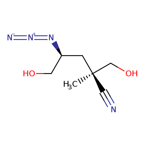 [N-]=[N+]=N[C@H](CO)C[C@](C#N)(CO)C
