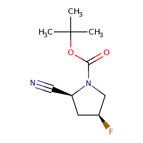 F[C@H]1C[C@H](N(C1)C(=O)OC(C)(C)C)C#N