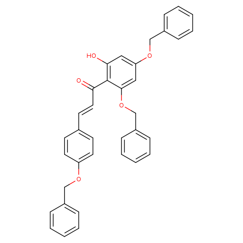 O=C(c1c(O)cc(cc1OCc1ccccc1)OCc1ccccc1)/C=C/c1ccc(cc1)OCc1ccccc1