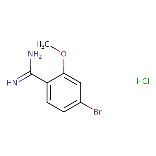 COc1cc(Br)ccc1C(=N)N.Cl