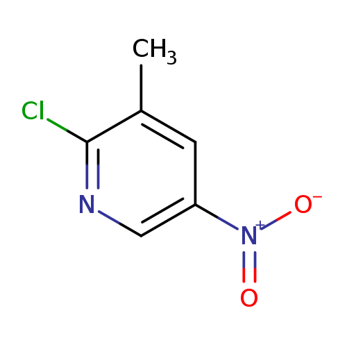 [O-][N+](=O)c1cnc(c(c1)C)Cl