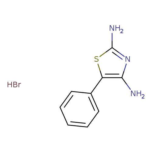 Nc1nc(c(s1)c1ccccc1)N.Br
