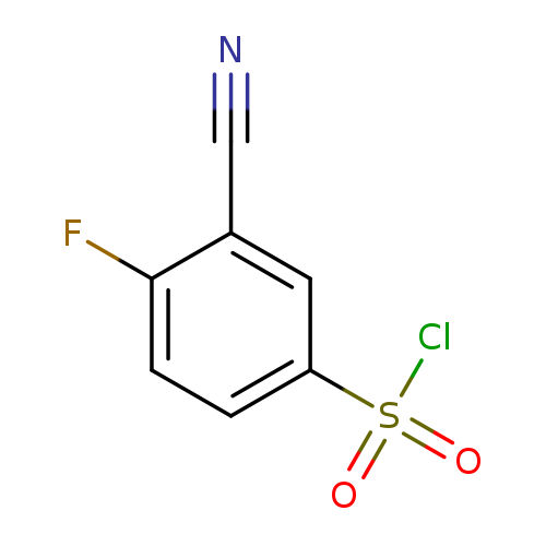 N#Cc1cc(ccc1F)S(=O)(=O)Cl