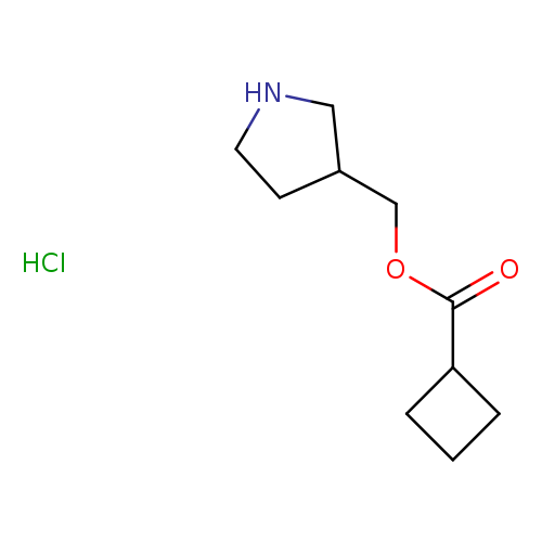 O=C(C1CCC1)OCC1CCNC1.Cl
