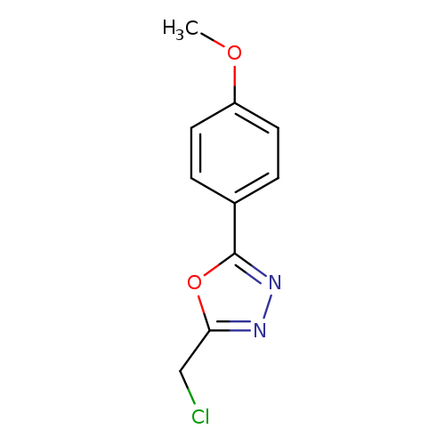 COc1ccc(cc1)c1nnc(o1)CCl