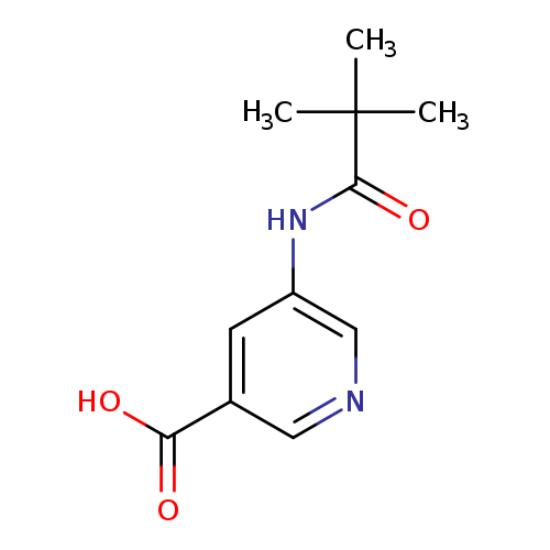 O=C(C(C)(C)C)Nc1cncc(c1)C(=O)O