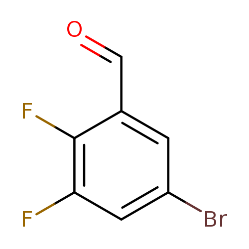 O=Cc1cc(Br)cc(c1F)F