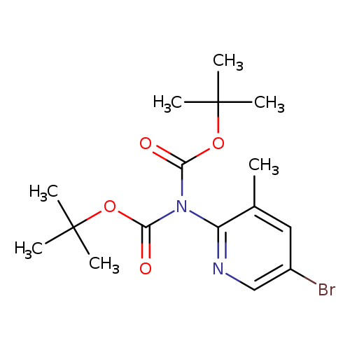 Brc1cnc(c(c1)C)N(C(=O)OC(C)(C)C)C(=O)OC(C)(C)C