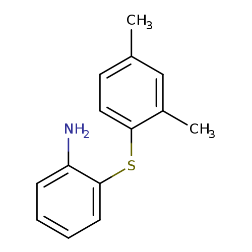 Cc1ccc(c(c1)C)Sc1ccccc1N