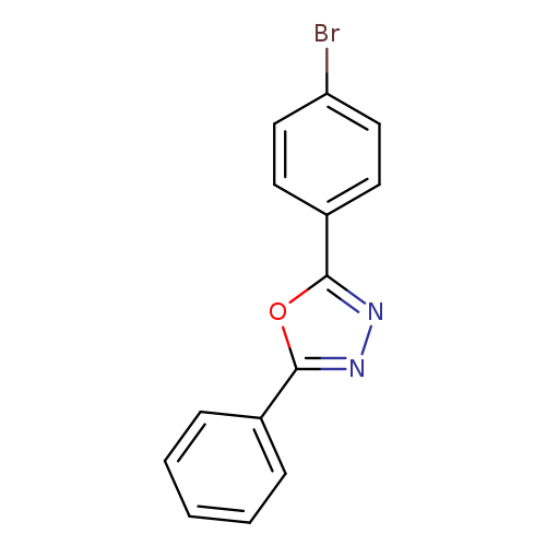 Brc1ccc(cc1)c1nnc(o1)c1ccccc1