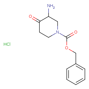 O=C1CCN(CC1N)C(=O)OCc1ccccc1.Cl