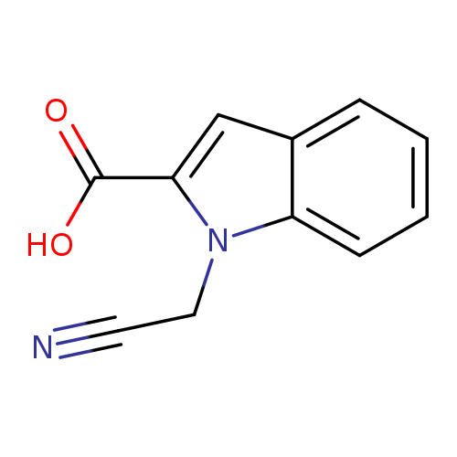 N#CCn1c(cc2c1cccc2)C(=O)O