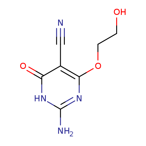 Nc1nc(OCCO)c(c(=O)[nH]1)C#N