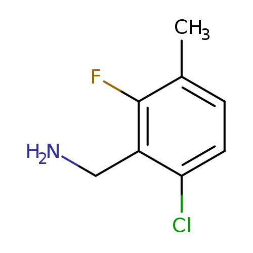 NCc1c(Cl)ccc(c1F)C